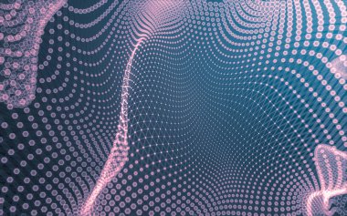 Çokgen alanı düşük Poli koyu arka plan, 3d render