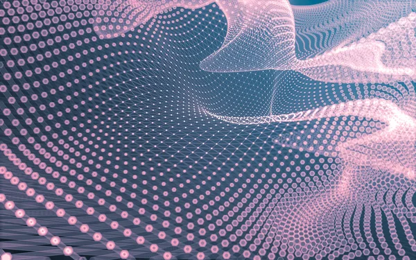 Çokgen alanı düşük Poli koyu arka plan, 3d render