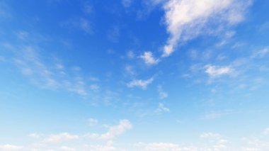 Bulutlu gökyüzü mavi arka plan, 3d çizim