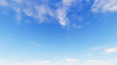 Bulutlu gökyüzü mavi arka plan, 3d çizim