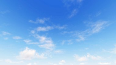 Bulutlu gökyüzü mavi arka plan, 3d çizim