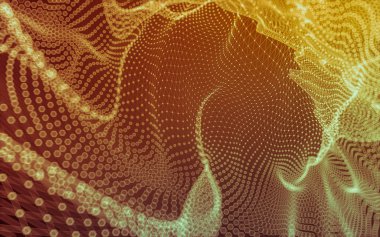 Çokgen alanı düşük Poli koyu arka plan, 3d render