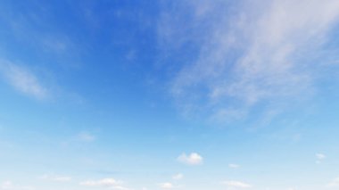 Bulutlu gökyüzü mavi arka plan, 3d çizim