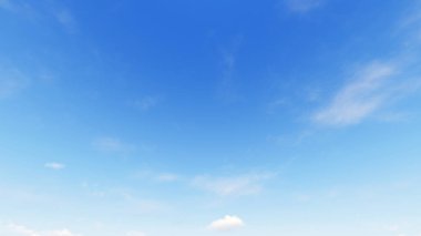 Bulutlu gökyüzü mavi arka plan, 3d çizim