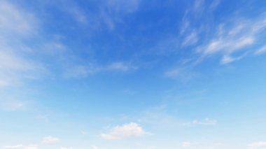 Bulutlu gökyüzü mavi arka plan, 3d çizim