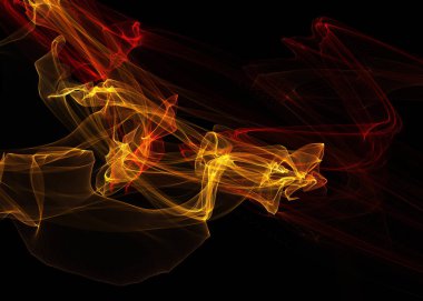 Bir parlayan ile koyu arka plan soyut dalgalar