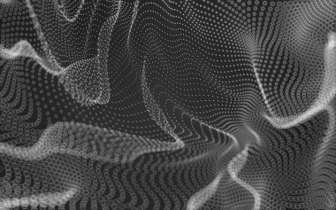 Çokgen alanı düşük Poli koyu arka plan, 3d render