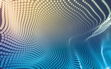 Çokgen alanı düşük Poli koyu arka plan, 3d render