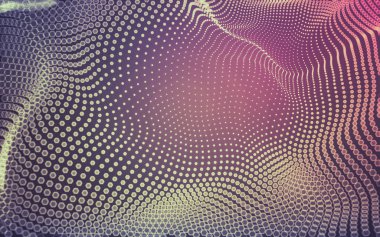 Çokgen alanı düşük Poli koyu arka plan, 3d render