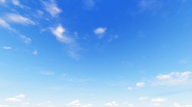 Bulutlu gökyüzü mavi arka plan, 3d çizim