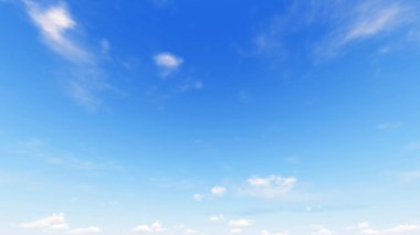 Bulutlu gökyüzü mavi arka plan, 3d çizim