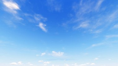 Bulutlu gökyüzü mavi arka plan, 3d çizim