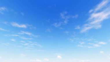 Bulutlu gökyüzü mavi arka plan, 3d çizim