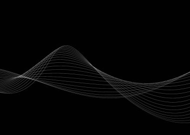 Eğri çizgileri olan soyut arkaplan