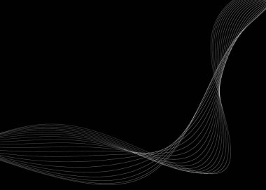 Eğri çizgileri olan soyut arkaplan