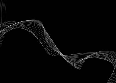 Eğri çizgileri olan soyut arkaplan