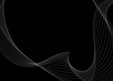 Eğri çizgileri olan soyut arkaplan