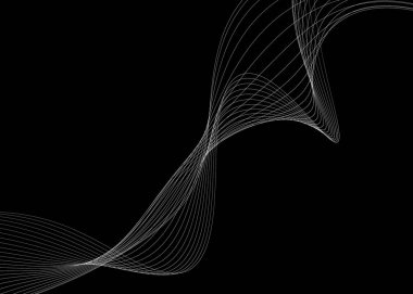 Eğri çizgileri olan soyut arkaplan