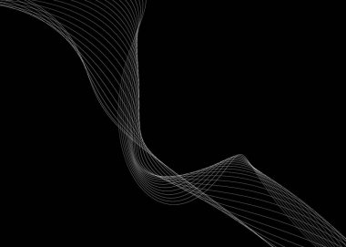 Eğri çizgileri olan soyut arkaplan