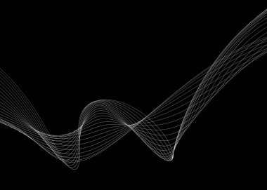 Eğri çizgileri olan soyut arkaplan