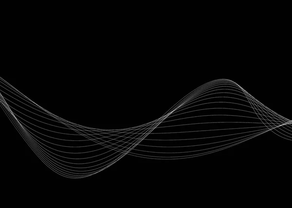 Fond abstrait avec lignes de courbe — Photo