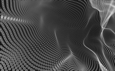 Çokgen alanı düşük Poli koyu arka plan, 3d render