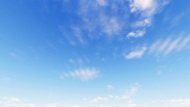 Bulutlu gökyüzü mavi arka plan, 3d çizim