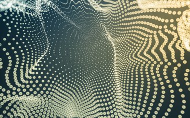 Çokgen alanı düşük Poli koyu arka plan, 3d render