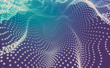 Çokgen alanı düşük Poli koyu arka plan, 3d render