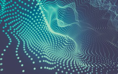 Çokgen alanı düşük Poli koyu arka plan, 3d render