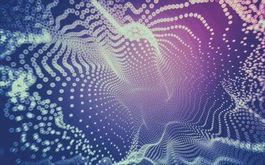 Çokgen alanı düşük Poli koyu arka plan, 3d render