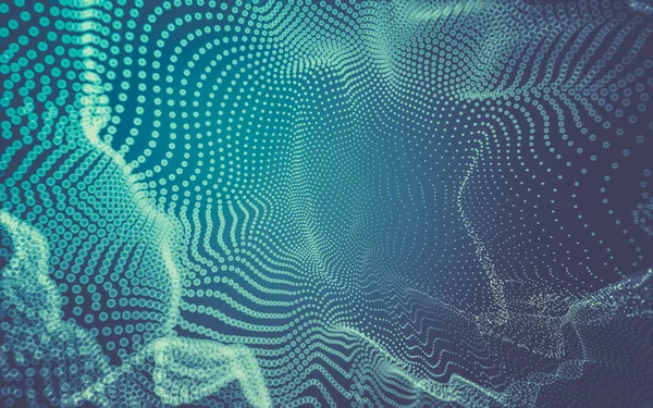 Çokgen alanı düşük Poli koyu arka plan, 3d render