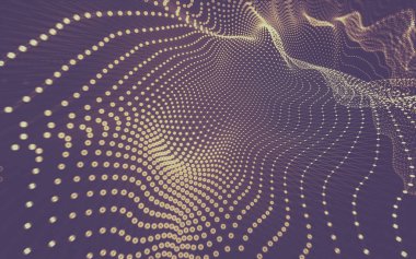 Çokgen alanı düşük Poli koyu arka plan, 3d render