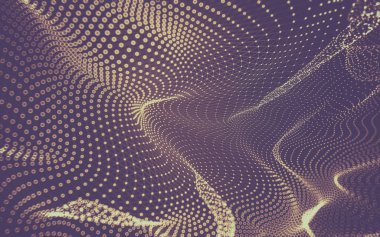 Çokgen alanı düşük Poli koyu arka plan, 3d render