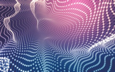 Çokgen alanı düşük Poli koyu arka plan, 3d render