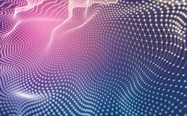 Çokgen alanı düşük Poli koyu arka plan, 3d render