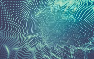 Çokgen alanı düşük Poli koyu arka plan, 3d render