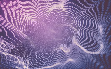 Çokgen alanı düşük Poli koyu arka plan, 3d render