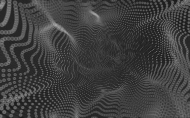 Çokgen alanı düşük Poli koyu arka plan, 3d render