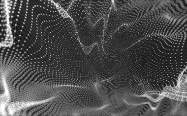 Çokgen alanı düşük Poli koyu arka plan, 3d render