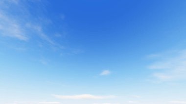 Bulutlu gökyüzü mavi arka plan, 3d çizim