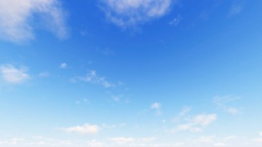 Bulutlu gökyüzü mavi arka plan, 3d çizim