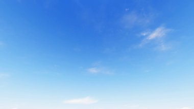 Bulutlu gökyüzü mavi arka plan, 3d çizim