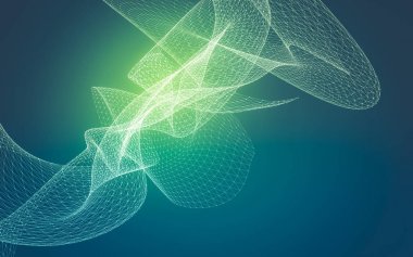 Çokgen alanı düşük Poli koyu arka plan, 3d render