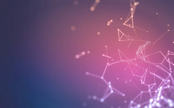 Çokgen alanı düşük Poli koyu arka plan, 3d render