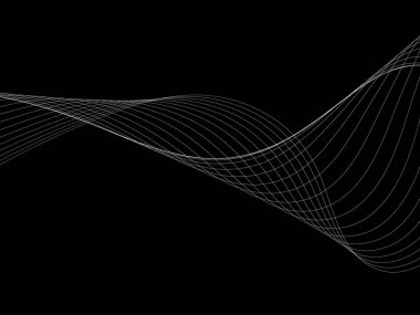 Bir parlayan ile koyu arka plan soyut dalgalar