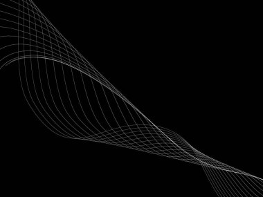 Bir parlayan ile koyu arka plan soyut dalgalar