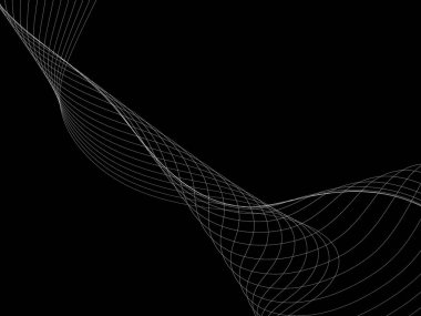 Bir parlayan ile koyu arka plan soyut dalgalar