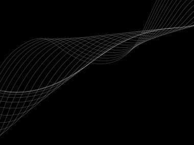 Bir parlayan ile koyu arka plan soyut dalgalar