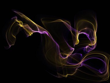 Bir parlayan ile koyu arka plan soyut dalgalar